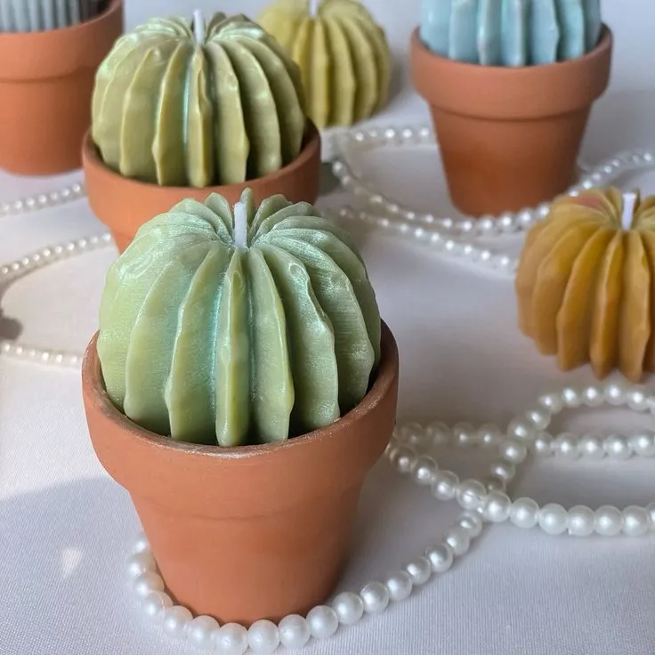 Cactus Ball Candle