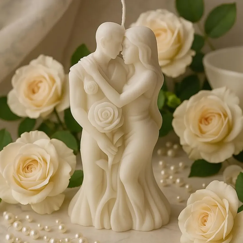 Couple Kissing Candle