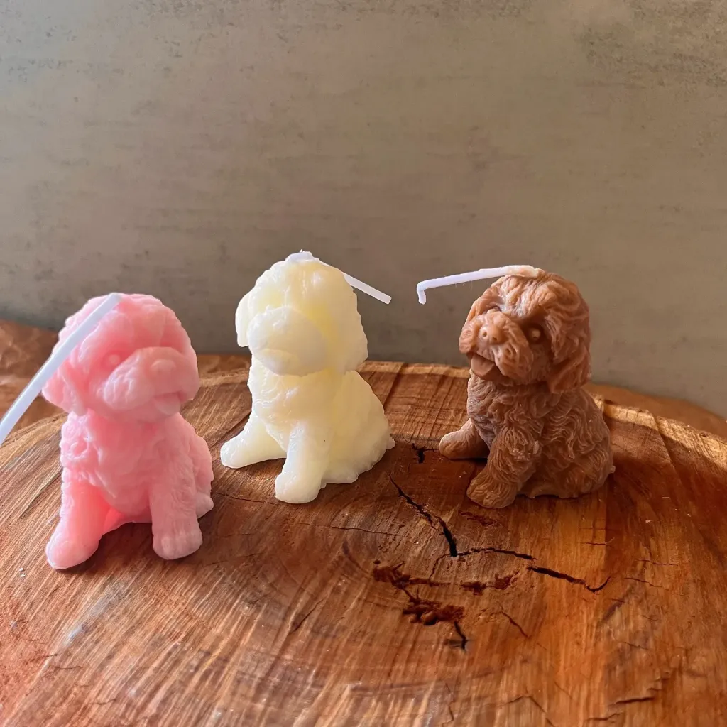 Cute Puppy Candle