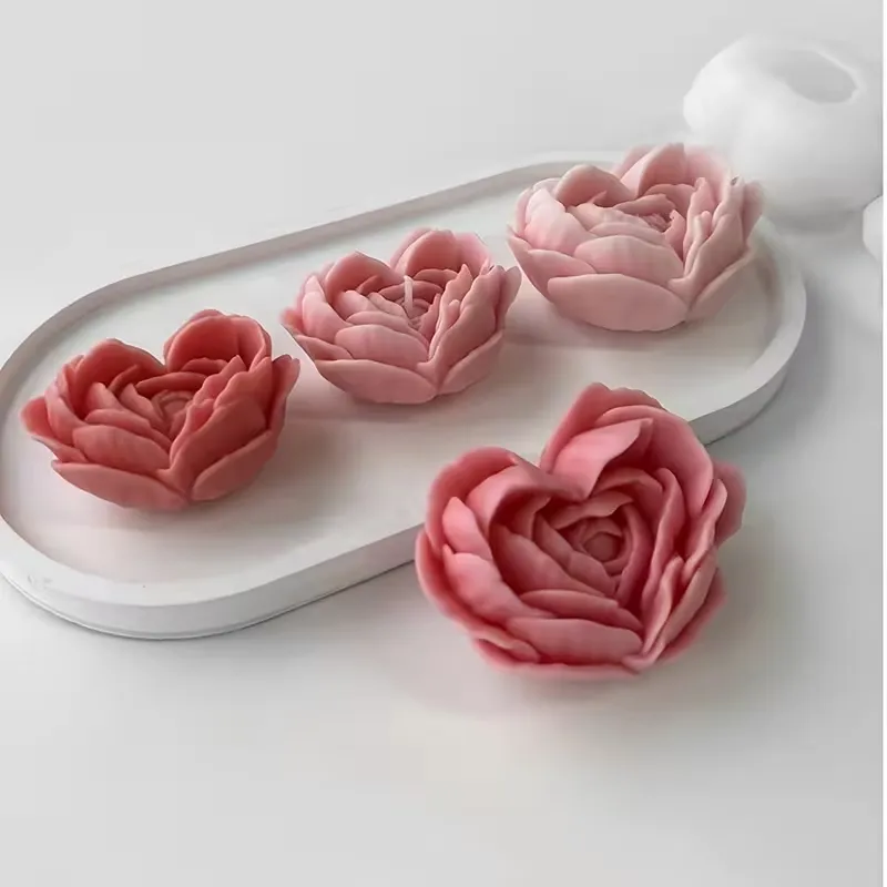 Heart Shaped Petal Candle