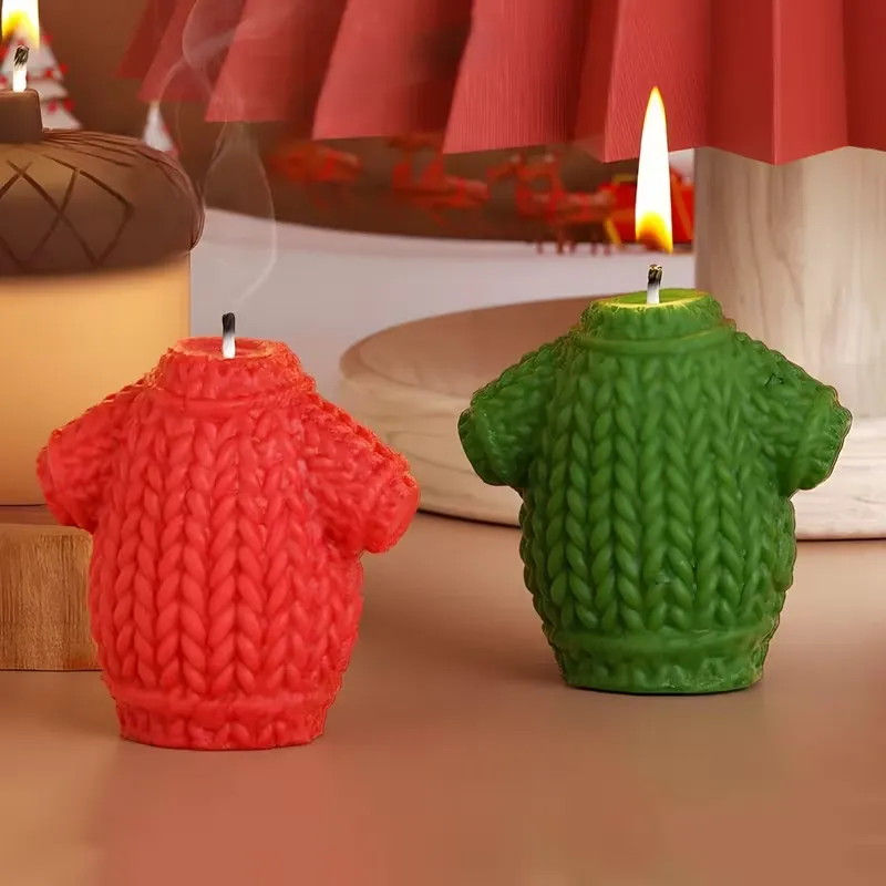 Knitting Clothes Candle