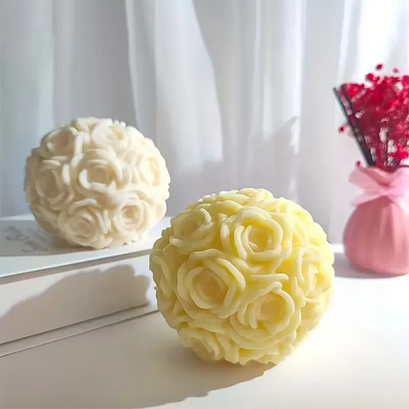 Rose Ball Candle