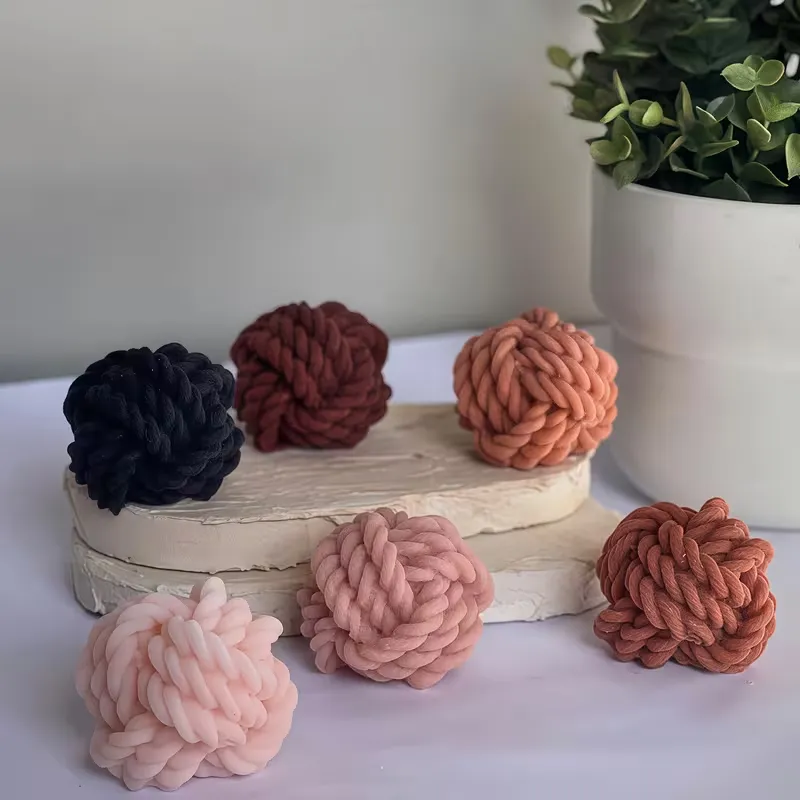 Wool Ball Candle